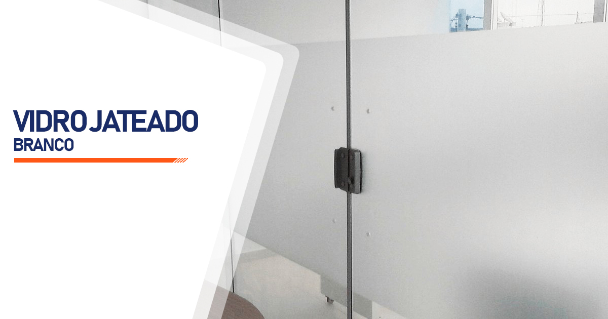 Vidro Jateado Branco Suzano Centro SP